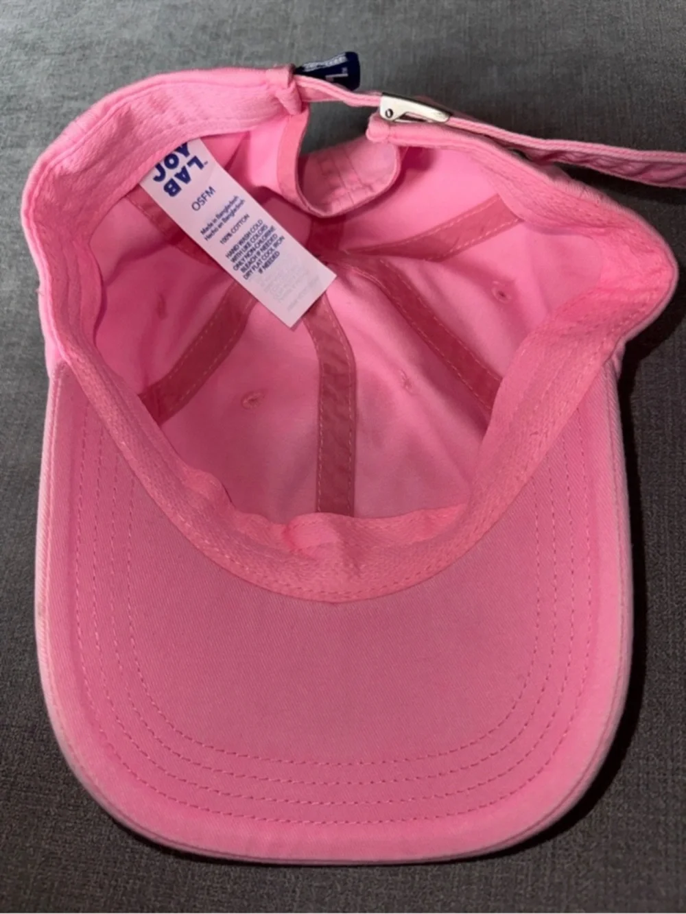 JoyLab Pink Adjustable Baseball Cap - Picture 6 of 6
